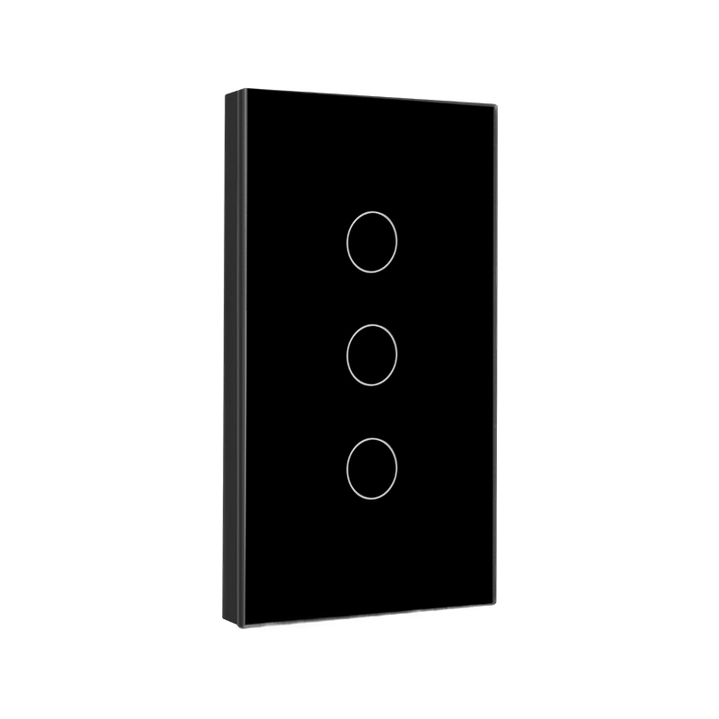 120 Switch-Black-3-Gang Control
