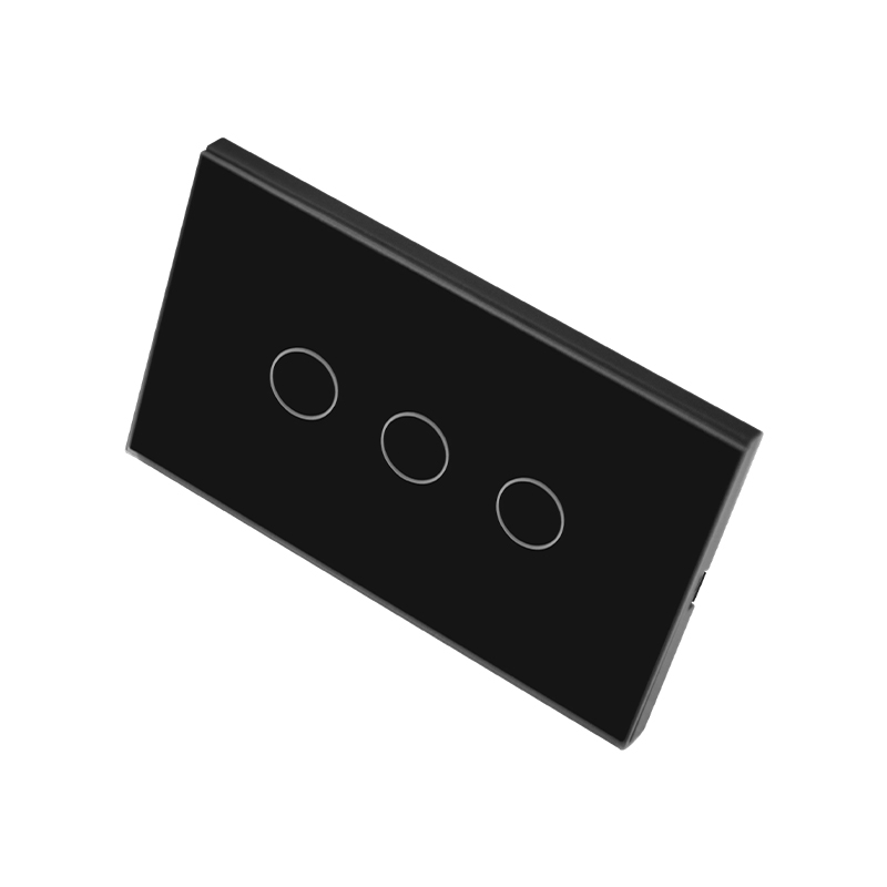 120 Switch-Black-3-Gang Control