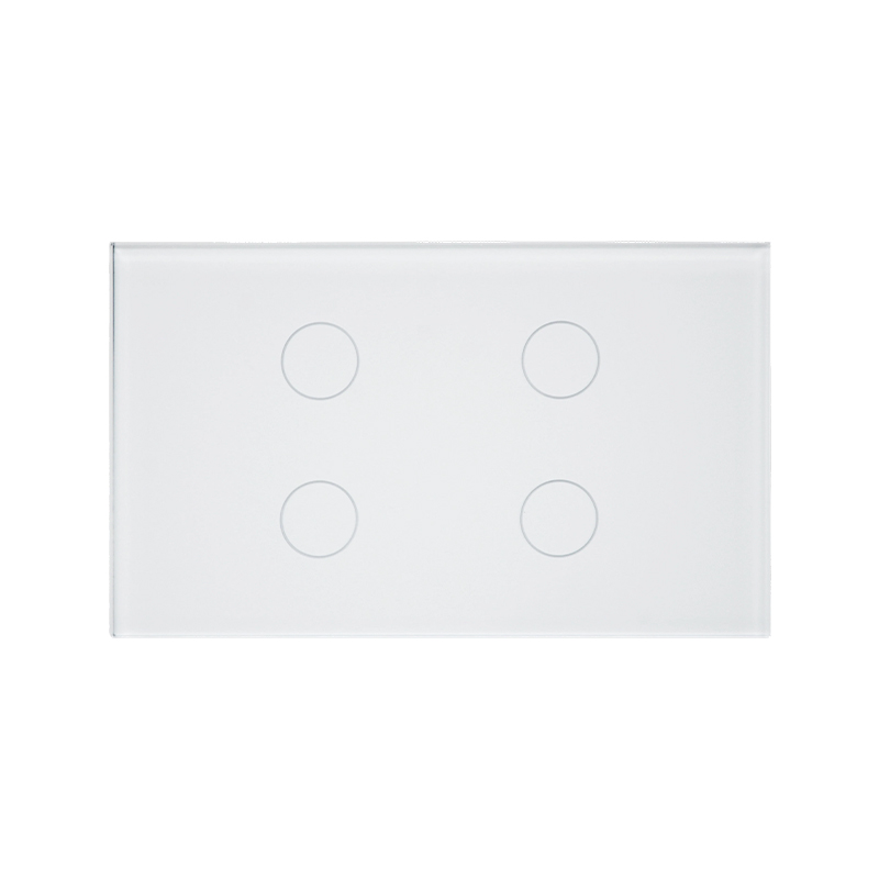 Does the 4-gang smart switch design support independent control of multiple lights to meet zoned lighting needs?