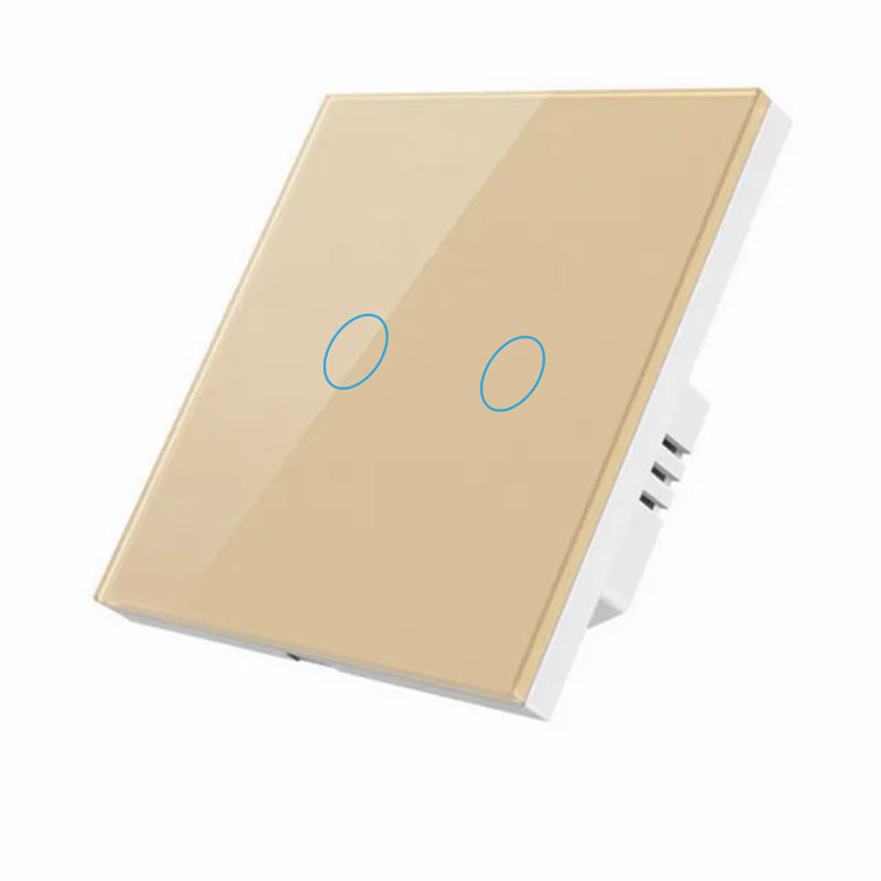 86 European Standard Smart Light Switch, 2-Way Touch Wi-Fi Model