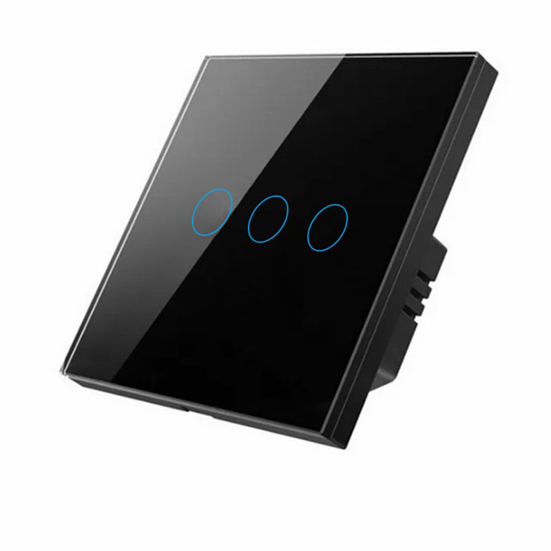 86 European Standard Smart Light Switch, 3-Way Touch Wi-Fi Model
