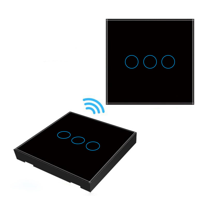 86 European Standard Smart Light Switch, 3-Way Touch Wi-Fi Model