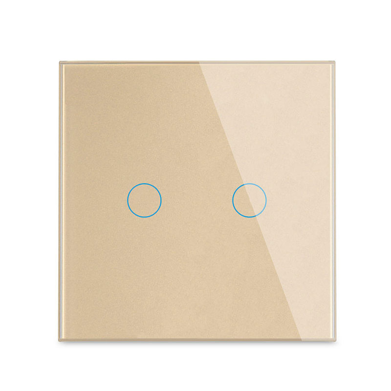 86 European Standard Smart Light Switch, 2-Way Touch Wi-Fi Model