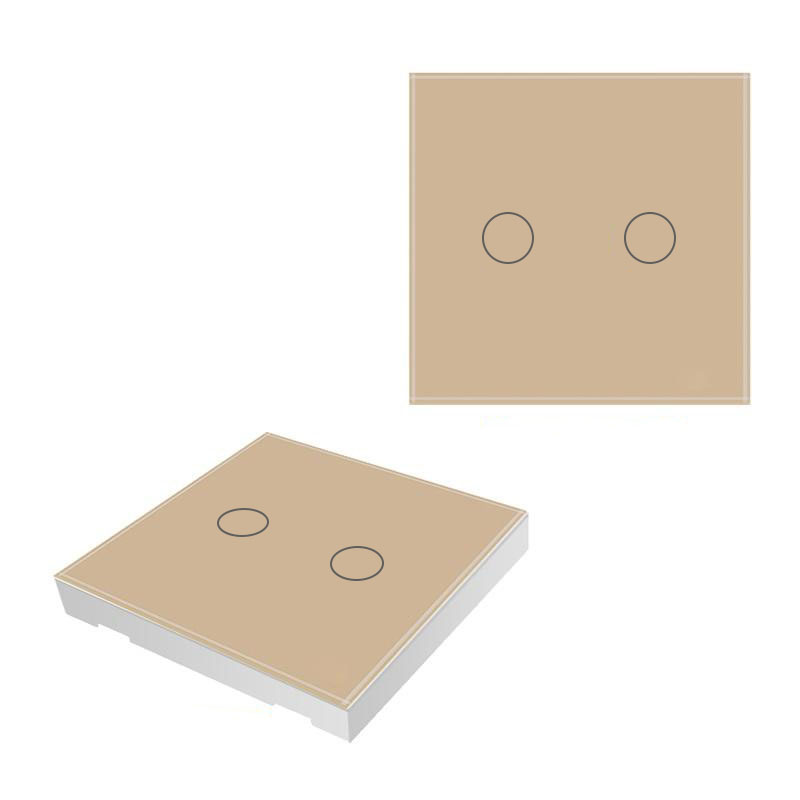 86 European Standard Smart Light Switch, 2-Way Touch Wi-Fi Model