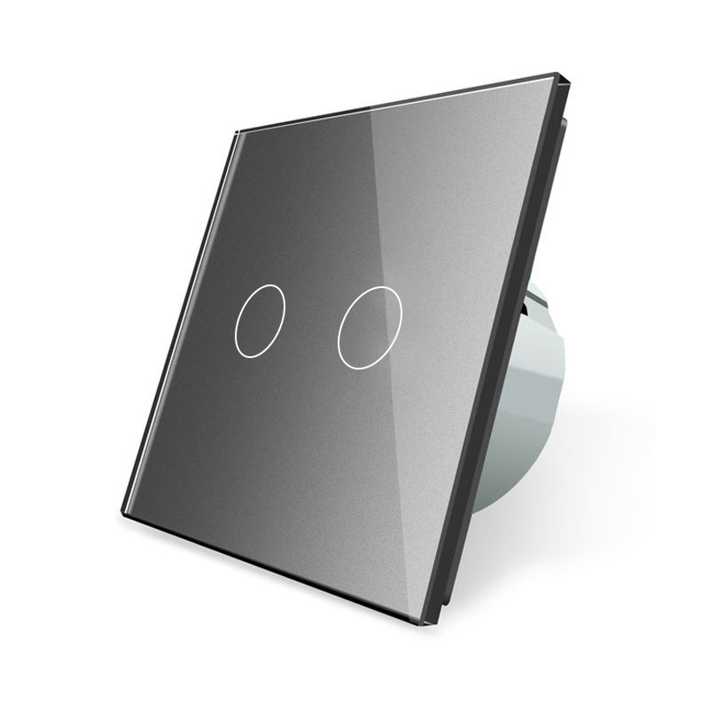 86 European Standard Smart Light Switch, 2-Way Touch Wi-Fi Model