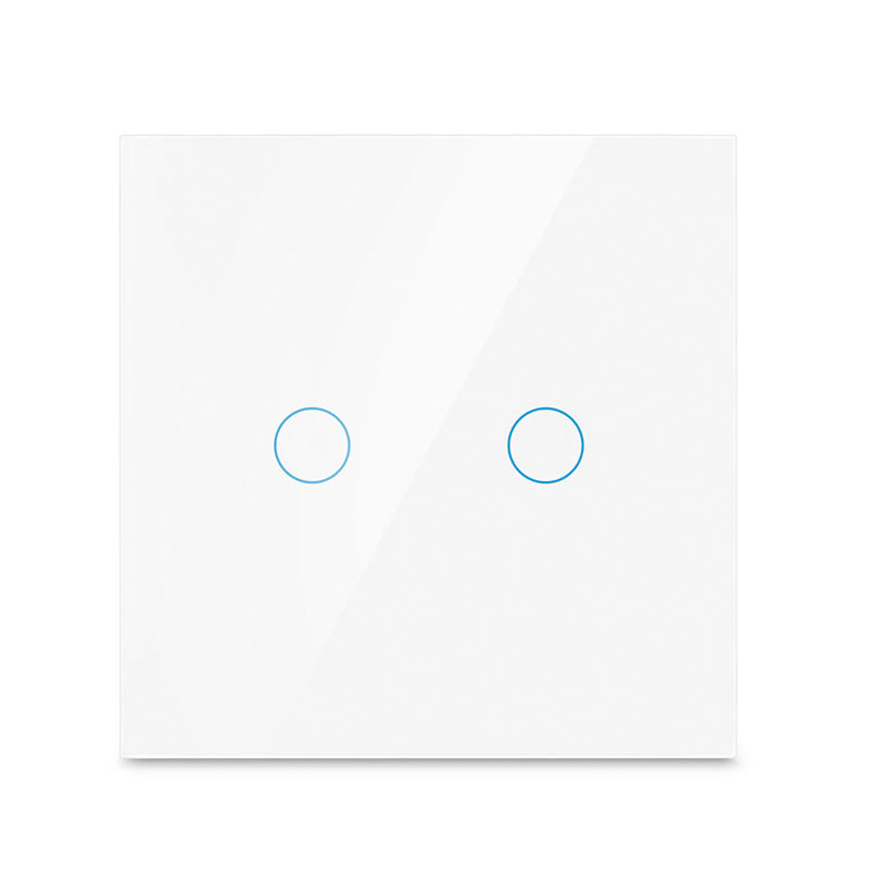 86 European Standard Smart Light Switch, 2-Way Touch Wi-Fi Model