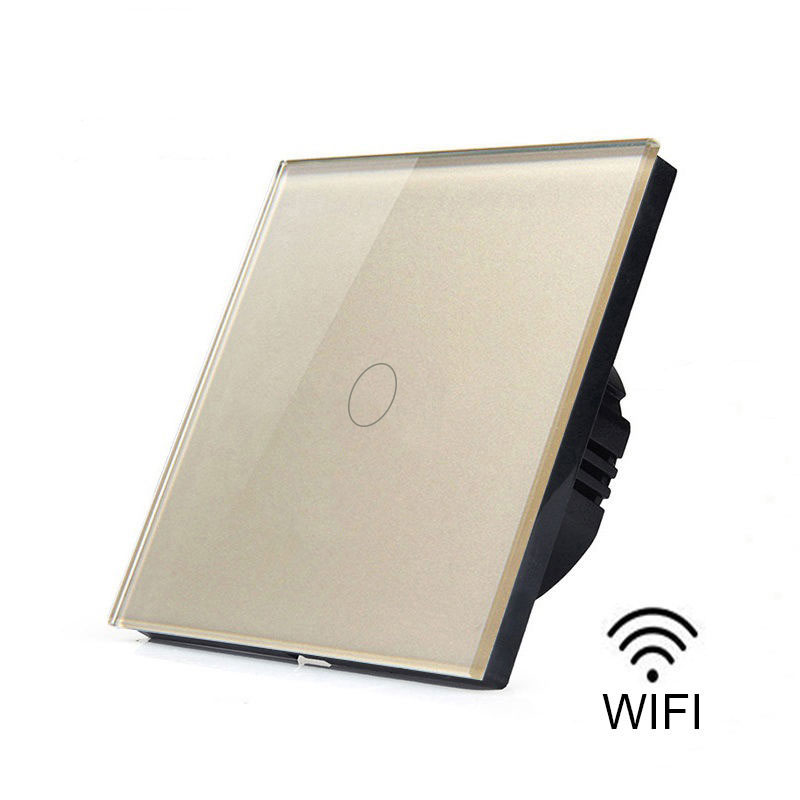 86 European Standard Smart Light Switch, 1-Way Touch Wi-Fi Model