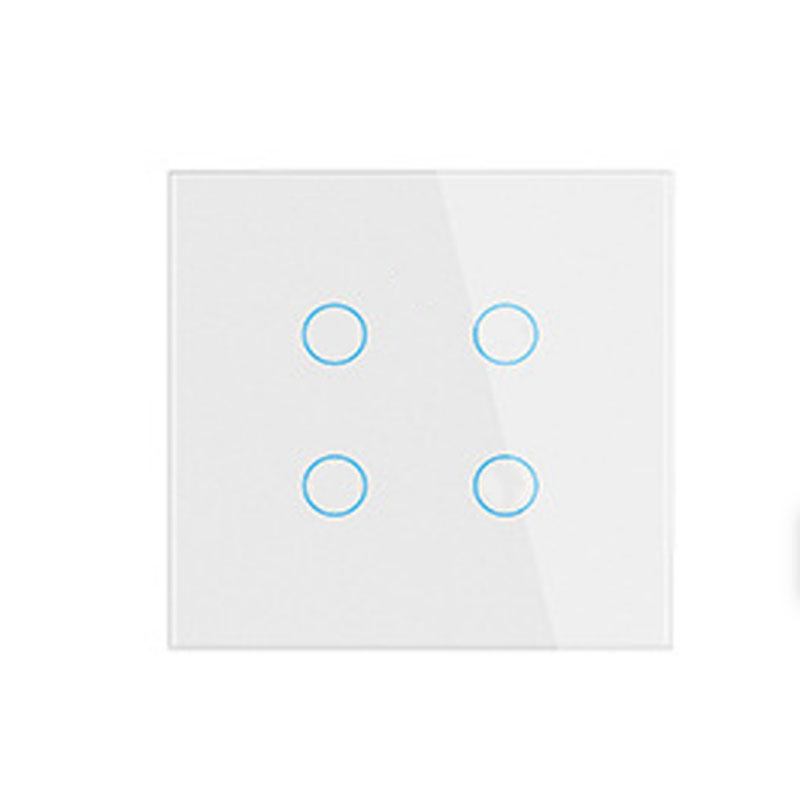 86 European Standard Smart Light Switch, 4-Way Touch Wi-Fi Model