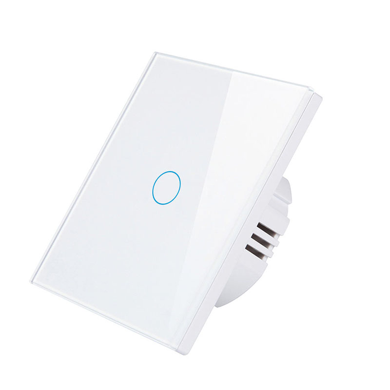 86 European Standard Smart Light Switch, 1-Way Touch Wi-Fi Model